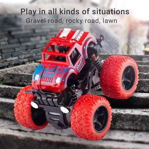 <span class=keywords><strong>Macchinine</strong></span> Monster Truck-4 Pack Push car per bambini piccoli <span class=keywords><strong>con</strong></span> rotazione di 360 gradi e potenza di attrito durevole - Product Image 5