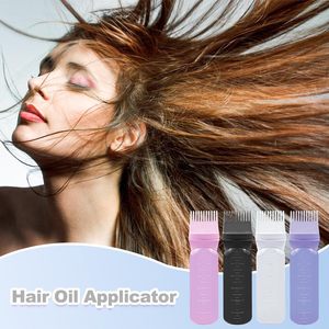 Flacon applicateur de peigne racine avec logo personnalisé 6 onces applicateur de teinture capillaire brosse peigne racine de cheveux couleur avec échelle graduée - Product Image 3