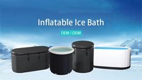 Baignoire de glace gonflable en PVC Drop-Stitch pour 2 personnes, portable, pour la récupération musculaire des athlètes, la thérapie par l'eau froide, spa à domicile