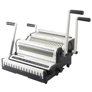 ZEQUAN SG-WW2500A Machine à relier les fils électriques <span class=keywords><strong>2</strong></span>-en-1 Peigne en plastique Double fil Livre Poinçonnage Papier Machines de traitement Classeur - Product Image 2