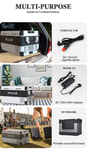 Congelador de gran capacidad de 95L, refrigerador de doble zona de 69W para acampar al aire libre, autocaravana, yate, caravana, compresor, neveras - Product Image 6