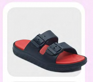 Sandali Unisex in EVA a Doppia Fascia Blu Navy Taglia 22 Comodi per Tutte le Stagioni Punta Aperta Chiusura con Fibbia - Product Image 3