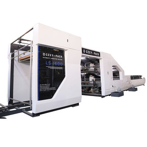 Hoàn toàn tự động 5 lớp sóng Hội Đồng Quản trị sáo Laminator 2ply Hội Đồng Quản trị + 2ply Hội Đồng Quản trị + 1ply mặt giấy Máy cán - Product Image 5