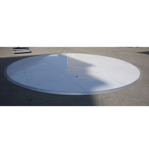 <b>Portable</b> plywood aluminum floor white round dance floor for wedding decoration - Product Image 4