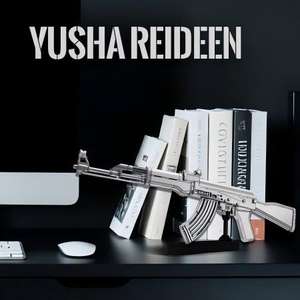 Piececool <span class=keywords><strong>AK</strong></span>-47 senapan serangan pendidikan DIY mainan senjata 3D teka-teki logam Model kerajinan kit hadiah Natal untuk anak-anak atau dewasa - Product Image 4