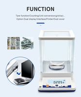 Balance analytique numérique de laboratoire de haute qualité 310g 0,001g avec affichage 0,001g, prise en charge OEM, prix de gros en promotion