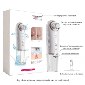 Compresse chaude/froide réglable portable en ABS USB-C étanche avec 4 têtes d'aspiration pour éliminer les points noirs, nettoyer les pores et traiter l'acné du visage - Product Image 6
