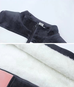 Conjuntos de Ropa Casual Abrigada de 3 Piezas para Niñas al por Mayor, Sudaderas, Pantalones y Chaleco de Forro Polar de Algodón Estilo Urbano para Temporadas de Primavera e Invierno - Product Image 4