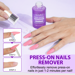 <span class=keywords><strong>ALIVER</strong></span> 30ml sérum pour l'élimination plus rapide des adhésifs pour ongles Logo personnalisé doux sans odeur dissolvant de colle pour ongles à pression instantanée - Product Image 6