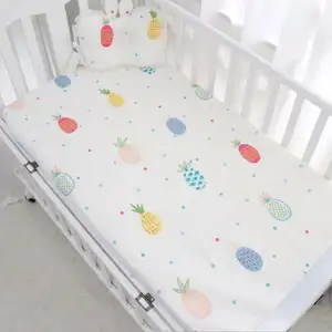 Baby Fitted Sheet For Newborns Cotton Soft Bassinet Crib Bed Sheet Mattress Cover Protector