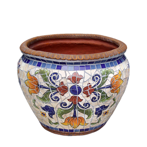 Maceta Mediana Marjolica, Decorativa, para Interiores y Exteriores, Estilo Americano - Product Image 5