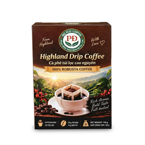 Papier filtre à café robusta du Vietnam pour la préparation à domicile et la distribution commerciale, compatible avec les cafetières à filtre, service OEM ODM, haute qualité - Product Image 1