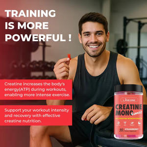 Gummies de créatine monohydrate, nutrition sportive, fitness, pré-entraînement, supplément énergétique extra fort, 3000 mg pour la croissance musculaire - Product Image 6