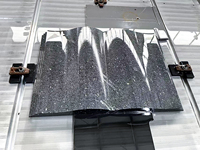 Machine de découpe de pierre CNC 5 axes USA DOOR Service, scie à pont pour marbre, 29KW, longueur max. 3500mm, épaisseur de coupe 125mm