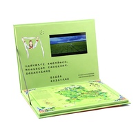 Cadeau promotionnel personnalisé, brochure papier avec écran LCD 7 pouces, impression vidéo, batterie au lithium, mémoire 128M-8GB pour usage professionnel