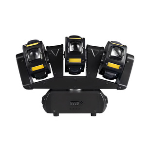 Luz móvil de tres cabezales Jiechuang 3 en 1 con haz de luz LED para escenarios, KTV, bares y discotecas - Product Image 1