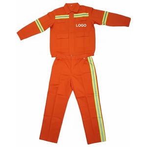 <span class=keywords><strong>Combinaison</strong></span> de sécurité uniforme avec logo OEM Protection haute visibilité Construction industrielle Soudage Combinaisons d'assainissement routier de style <span class=keywords><strong>pompier</strong></span> - Product Image 5
