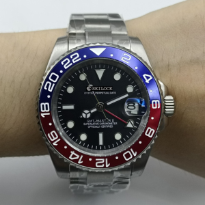 นาฬิกากลไกจักรกลสำหรับผู้ชายนาฬิกาข้อมืออัตโนมัติหรูหรา NH34นาฬิกากีฬาสแตนเลส5BAR กันน้ำ - Product Image 3