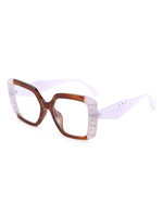 Twooo T1547 mode carré Rivet personnalité lunettes plates à la mode haut de gamme Anti lunettes bleues