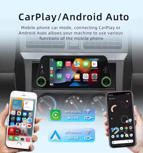 Hicbest เครื่องเสียงรถยนต์5.1นิ้ว DIN แบบไร้สาย/แบบมีสาย CarPlay <span class=keywords><strong>Android</strong></span> <span class=keywords><strong>Auto</strong></span> 1 DIN วิทยุในรถยนต์เครื่องเล่น MP5 us/bt FM AUX IN + MIC - Product Image 3