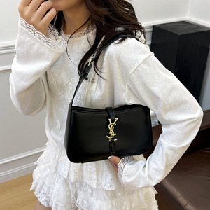 Bolso de Hombro para Mujer, Estilo Moderno, Popular, Combinable con Todo, de Piel Sintética y Nailon, Tamaño Pequeño, con Cierre de Cremallera - Product Image 3