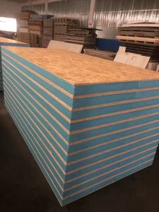 Panneau isolant structurel SIP en OSB avec revêtement MGO, âme en EPS/<span class=keywords><strong>XPS</strong></span>, panneau sandwich écologique, résistant au feu, pour toiture de hangar préfabriqué en bois - Product Image 5