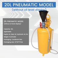 Applicateur de lubrifiant pneumatique pour huile de carter et de transmission AUTO 20L avec tube de niveau de liquide intégré