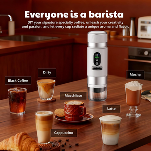เครื่องชงกาแฟเอสเพรสโซแบบพกพา 3-in-1 ดีไซน์ใหม่ แรงดัน 20 บาร์ ใช้ได้กับกาแฟบดและแคปซูล เหมาะสำหรับการเดินทาง แคมป์ปิ้ง และใช้ในรถยนต์ - Product Image 4