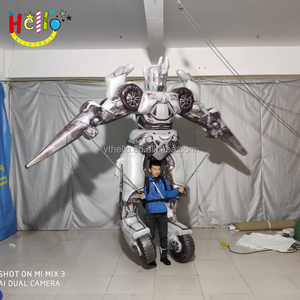 Enfants scène spectacle décoration gonflable Robot marionnette Halloween Festival mascotte marionnette gonflable Costume Club musique événement - Product Image 3