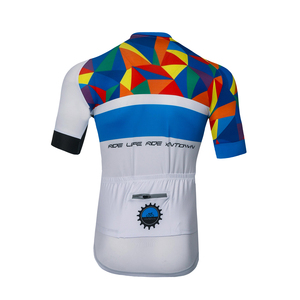 Custom Logo Unisex Abstract Pattern Summer Cycling Kit <b>Light</b> Mesh Jersey Shock Absorbing Padded MTB <b>Bicycle</b> Wear for Team Club - Product Image 4