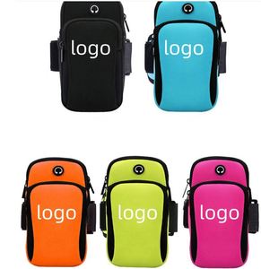 Brassard de sport multifonctionnel pour smartphone avec trou pour écouteurs et poches pour coureurs – Sac de course en plein air – Promotion - Product Image 1