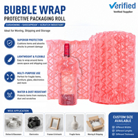 Emballage logistique de haute qualité, film à bulles d'air durable et résistant, rouleaux de film à bulles d'air, film à coussin d'air de grande taille