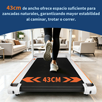 Tapis roulant électrique pliable pour usage domestique, écran LED, suivi des calories, portable, petit espace, entraînement cardio, acier, 110 kg max.