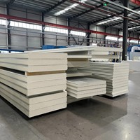 Panneau sandwich en polyuréthane PUR/PIR/PU et EPS, ignifuge, écologique, isolant thermique, 200 mm, pour murs et toitures extérieurs modernes, vente en gros