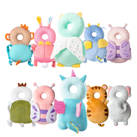 Coussin de sac à dos pour bébé, forme d'abeille mignonne, anti-chute, kit de sécurité pour bébé, protection de la tête pour apprendre à marcher, 100% polyester