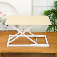 Convertisseur de bureau ergonomique moderne en métal, réglable en hauteur, pour position assise-debout, poste de travail portable, vente chaude