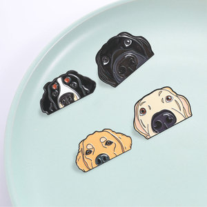 Pin de esmalte con cabeza de perro de dibujos animados, distintas razas caninas, insignia para solapa, decoración para ropa y mochila, adorno - Product Image 3