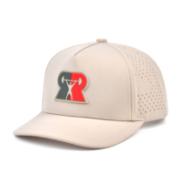 Gorra de Béisbol de 5 Paneles con Corte Láser Personalizado y Parche de PVC, Gorra Deportiva Transpirable para Hombre, Ideal para Gimnasio y Fitness
