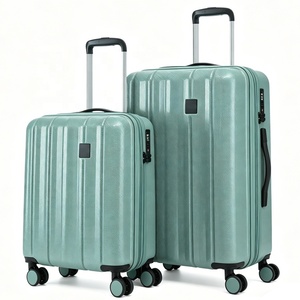 Ensemble de bagages légers en ABS+PC, 2 pièces, coque <span class=keywords><strong>rigide</strong></span>, 8 <span class=keywords><strong>roues</strong></span>, taille <span class=keywords><strong>cabine</strong></span>, sac de transport à roulettes, faible MOQ, OEM, usine de valises - Product Image 5