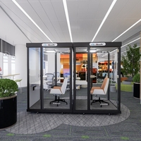 Cabine insonorisée, cabine acoustique avec structure en acier, assure une installation facile et une réduction du bruit pour le bureau, la maison et le studio.