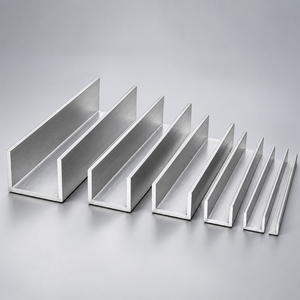 Profils de canaux en aluminium en forme de U, légers, résistants à la corrosion, pour le support de charpente et la protection des bords - Product Image 1