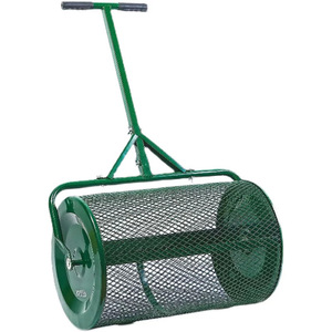 Aérateur manuel robuste à pousser pour pelouse, outil de dressage du sol, pour compost, sable, engrais, entretien du jardin vert - Product Image 1