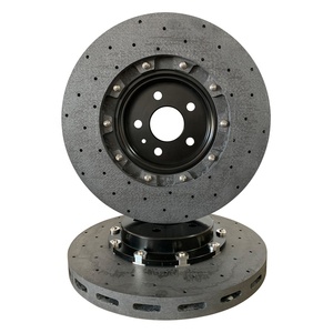 Kit <span class=keywords><strong>Freni</strong></span> <span class=keywords><strong>Anteriori</strong></span> con Disco in Ceramica al Carbonio da 380mm 32mm per Tesla S Plaid dalla Fabbrica Hsingyik - Product Image 6