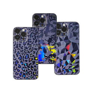 TF Skins Adatto per iPhone 14 Pro Skin/pellicola protettiva per la parte posteriore, con protezione per fotocamera dai graffi (nero carbonio