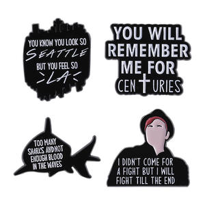 Venta al por mayor FALL OUT BOY Band Music Song Letter Lyrics Badge Metal Rock Band Pin <span class=keywords><strong>de</strong></span> solapa <span class=keywords><strong>de</strong></span> esmalte suave - Product Image 5