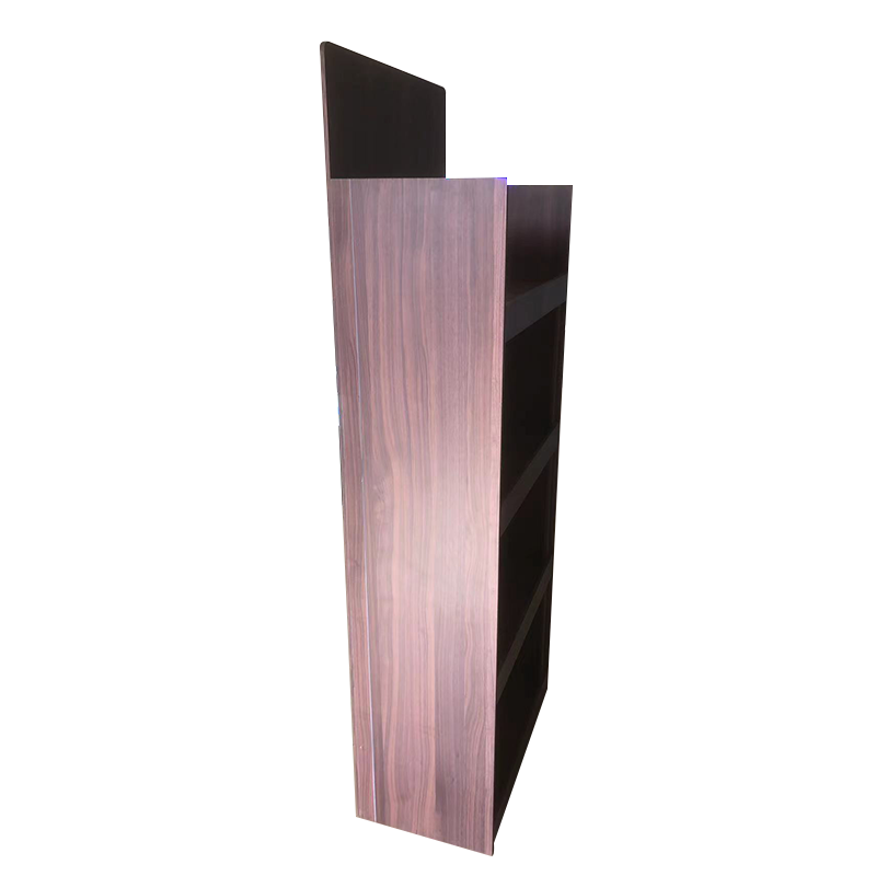 Heavy Duty Eco-friendly Multi-tier Floor Stand Drink Display Wine Beer Rack Wooden Shelf for Retail Shops — view 2