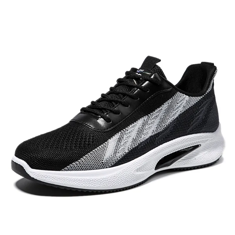 new arrival 2023 products white flying knit high sport casual sneaker custom no name running for men jogger shoes