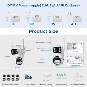 Hiki Cctv sistema di telecamere 6Mp <span class=keywords><strong>Nvr</strong></span> sicurezza 64 16 canali Tuya App Wireless Kamera Ptz Set per la casa <span class=keywords><strong>Cp</strong></span> <span class=keywords><strong>Plus</strong></span> Full Up - Product Image 6