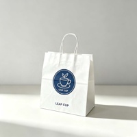 Sac en papier kraft recyclable grand format, robuste et durable, avec poignées, idéal pour les pizzerias et les magasins de fruits – Prix usine, vente directe