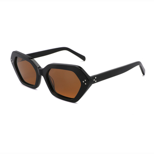 Lunettes de <span class=keywords><strong>soleil</strong></span> de créateur pour hommes haut de gamme nouveau noir écaille de tortue fête mode UV400 lentilles en acétate mode féminine en gros - Product Image 2